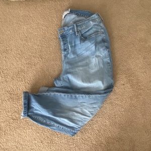 Torrid girlfriend light wash jeans size 16